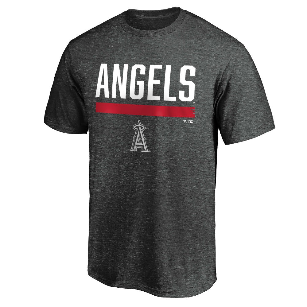 Los Angeles Angels Team Win Stripe T-Shirt Charcoal