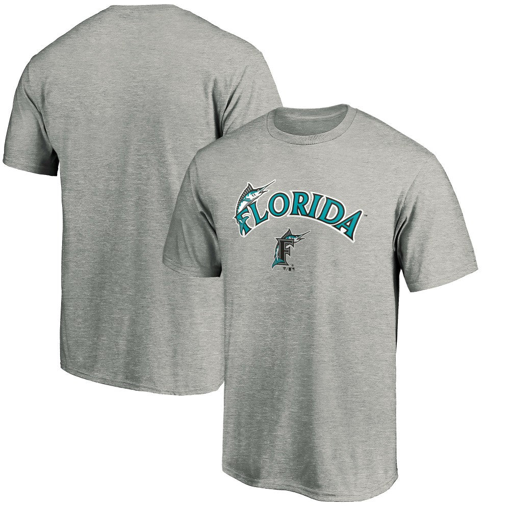 Florida Marlins Cooperstown Collection Team Wahconah T-Shirt Heather Gray