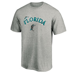 Florida Marlins Cooperstown Collection Team Wahconah T-Shirt Heather Gray