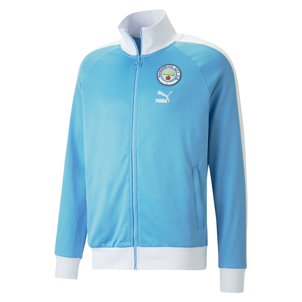 Manchester City ftblHeritage T7 Raglan Full-Zip Track Jacket - Sky Blue sale