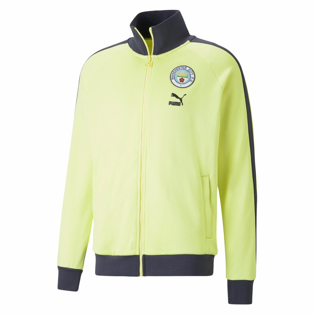 Manchester City ftblHeritage T7 Raglan Full-Zip Track Jacket - Yellow shop