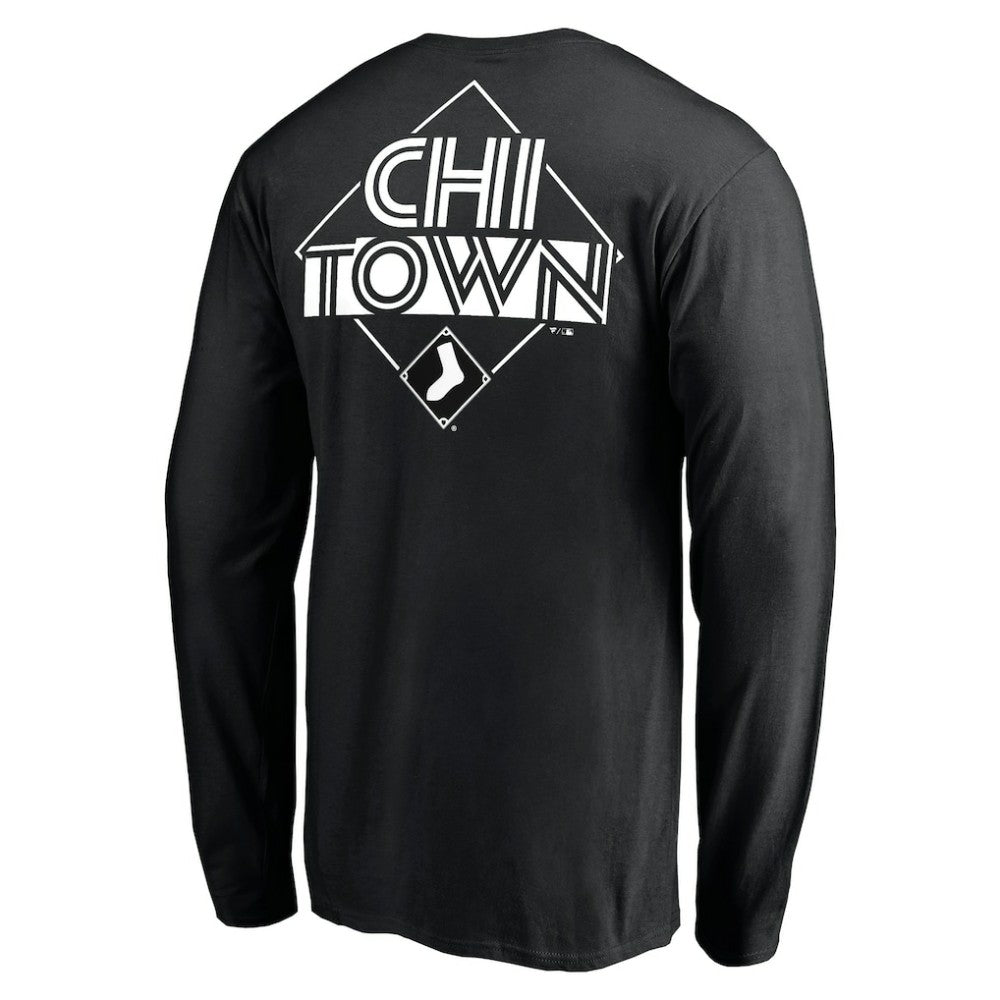 Chicago White Sox Team Hometown Collection Chi Town Long Sleeve T-Shirt Black