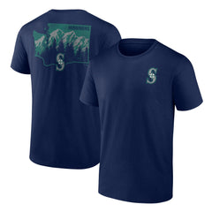 Seattle Mariners Team Hometown Collection Washington State T-Shirt Navy