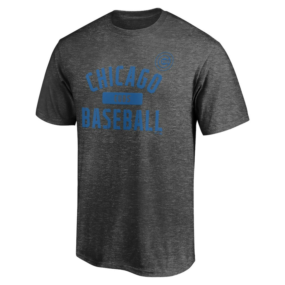 Chicago Cubs Team Primary Pill T-Shirt Charcoal