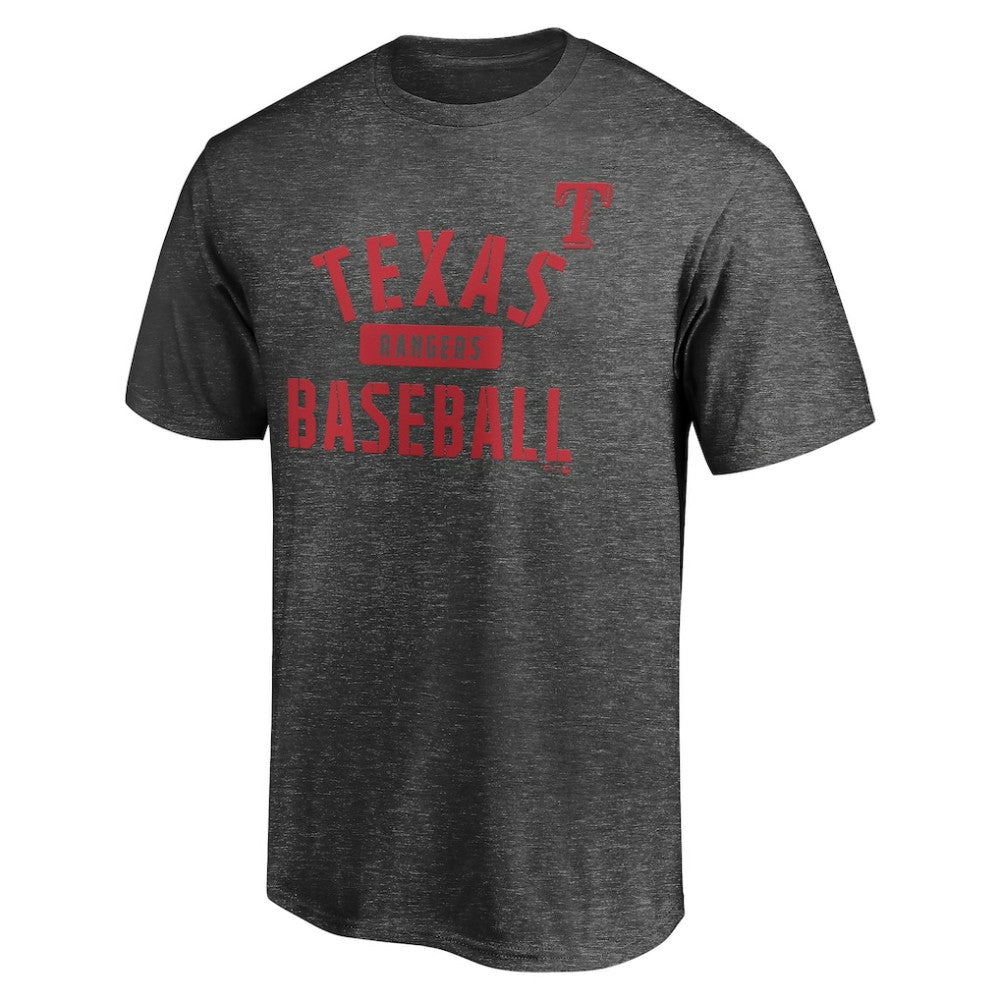 Texas Rangers Team Primary Pill T-Shirt Charcoal