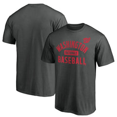 Washington Nationals Team Primary Pill T-Shirt Charcoal