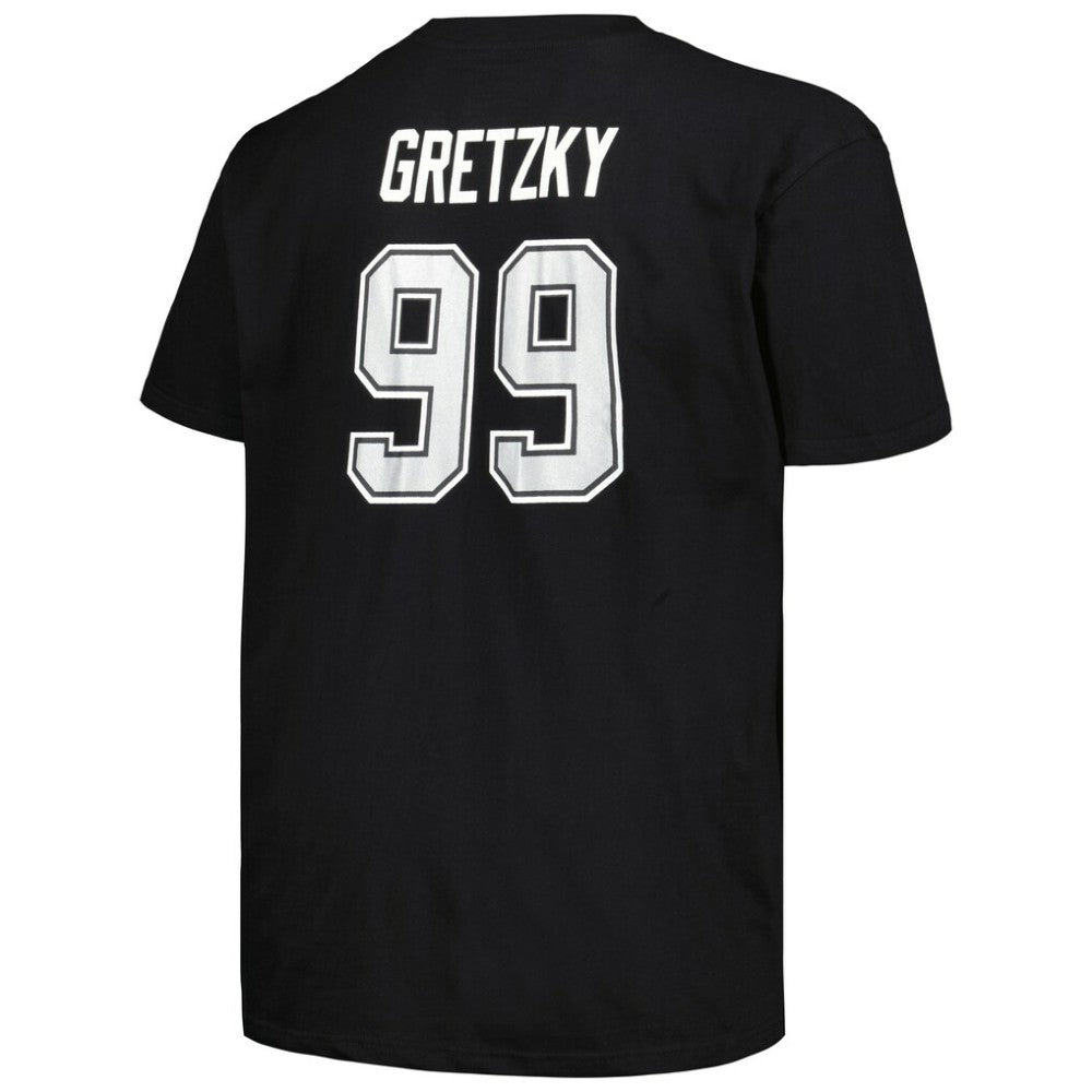 Wayne Gretzky Los Angeles Kings Mitchell & Ness Big & Tall Name & Number T-Shirt - Black T-shirts