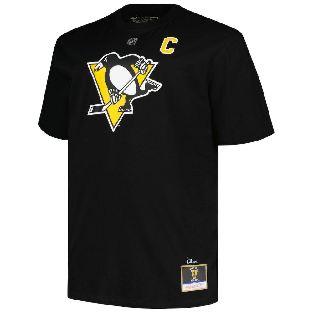 Mario Lemieux Pittsburgh Penguins Mitchell & Ness Big & Tall Name & Number T-Shirt - Black T-shirts