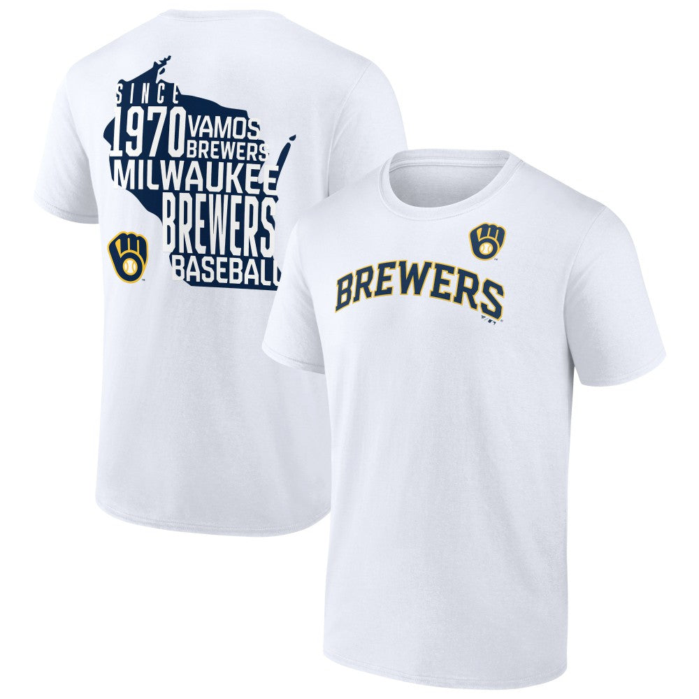 Milwaukee Brewers Team Hot Shot T-Shirt White