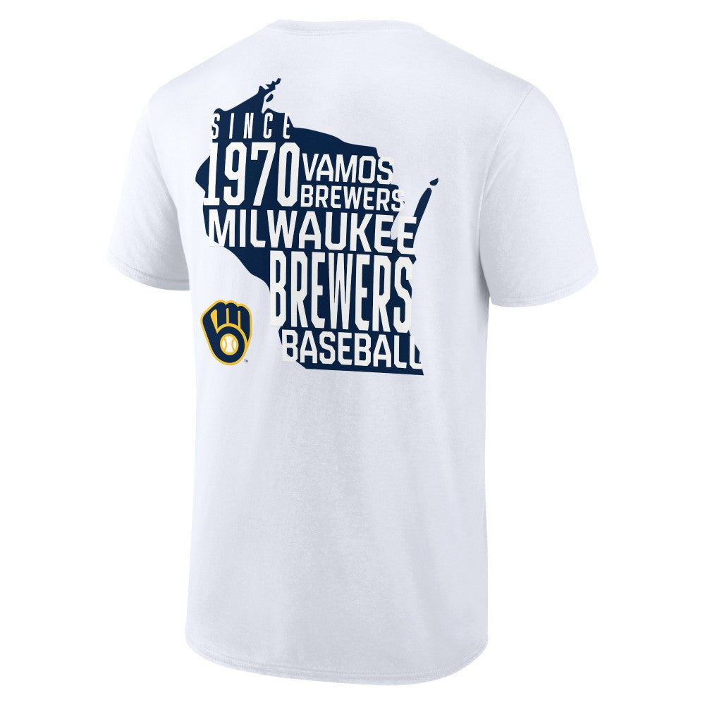 Milwaukee Brewers Team Hot Shot T-Shirt White
