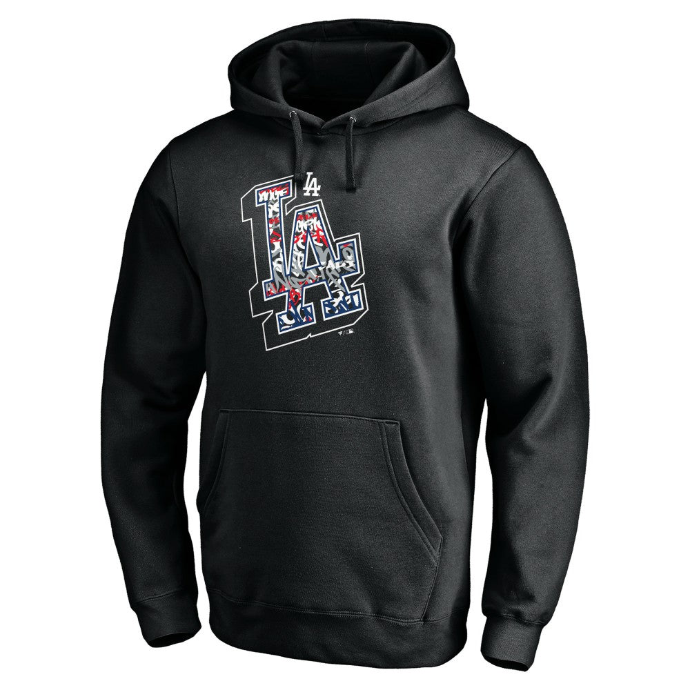 Los Angeles Dodgers Team Hometown Collection Tag Pullover Hoodie Black