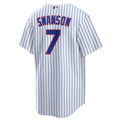 Dansby Swanson Chicago Cubs Replica Player Jersey White