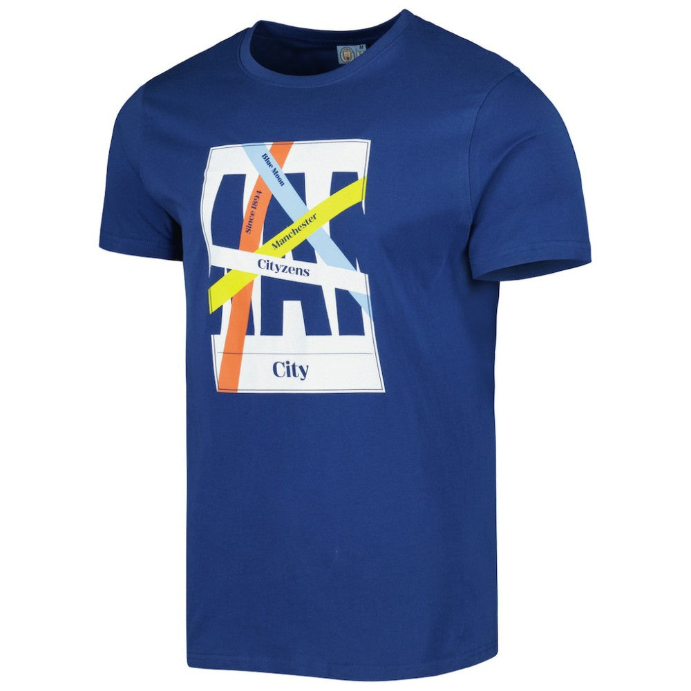 Manchester City Art T-Shirt - Blue discount