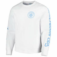 Manchester City Graffiti Pullover Sweatshirt - White discount