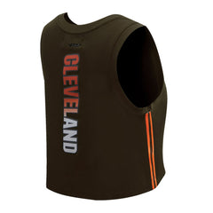 Cleveland Browns Pro Standard Women's Ombre Wordmark Classic Cropped Tank Top - Brown discount