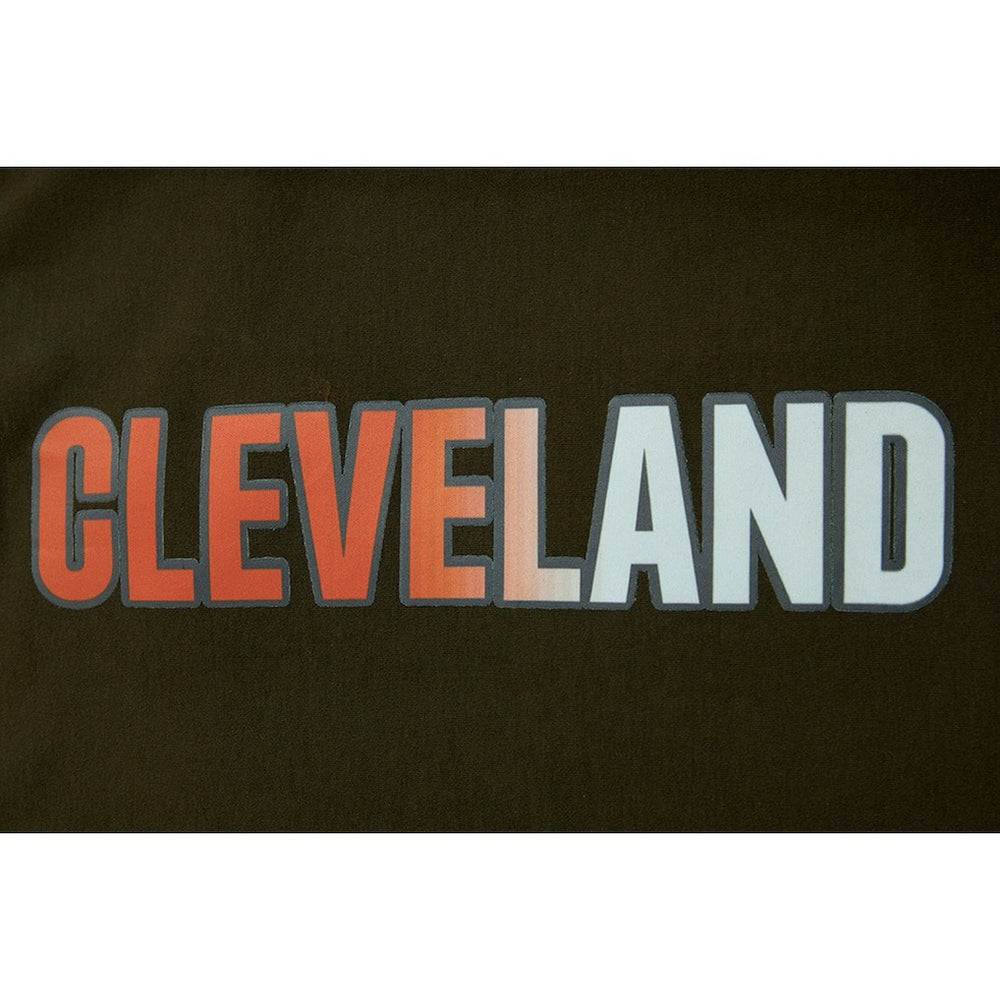 Cleveland Browns Pro Standard Women's Ombre Wordmark Classic Cropped Tank Top - Brown discount