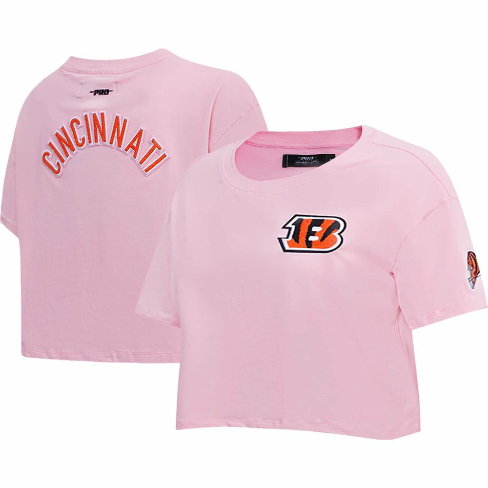 Cincinnati Bengals Pro Standard Women's Cropped Boxy T-Shirt - Pink cheap