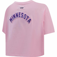 Minnesota Vikings Pro Standard Women's Cropped Boxy T-Shirt - Pink outlet