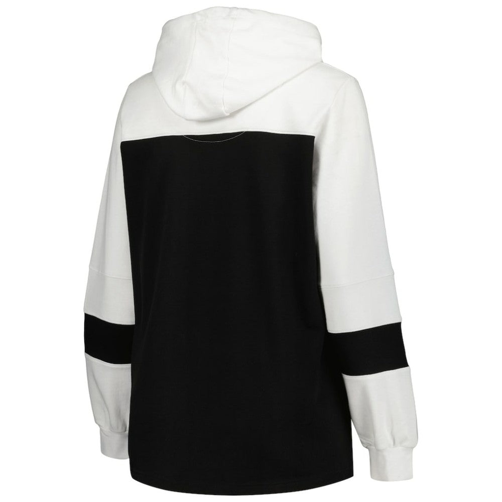 Chicago White Sox Women's Plus Size Colorblock Pullover Hoodie Black