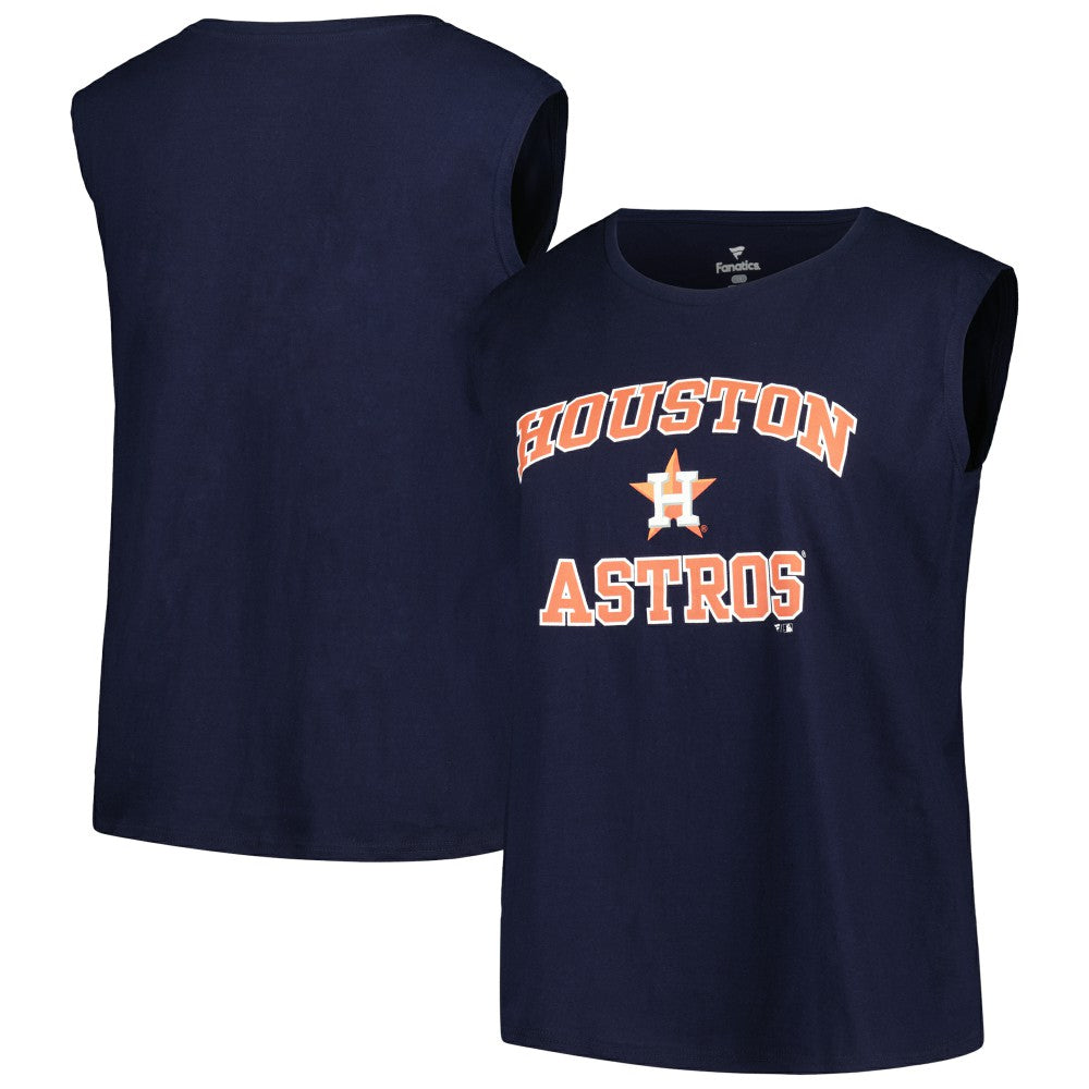 Houston Astros Profile Women's Plus Size Tank Top Navy