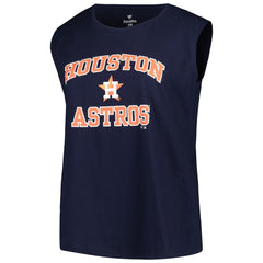 Houston Astros Profile Women's Plus Size Tank Top Navy