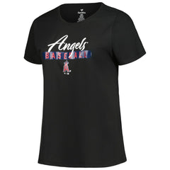 Los Angeles Angels Profile Women's Plus Size T-Shirt Combo Pack Black/Heather Gray