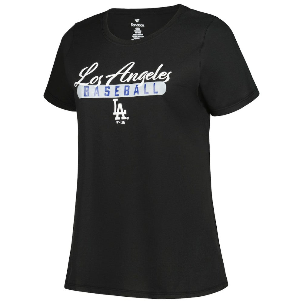 Los Angeles Dodgers Profile Women's Plus Size T-Shirt Combo Pack Black/Heather Gray