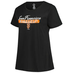 San Francisco Giants Profile Women's Plus Size T-Shirt Combo Pack Black/Heather Gray