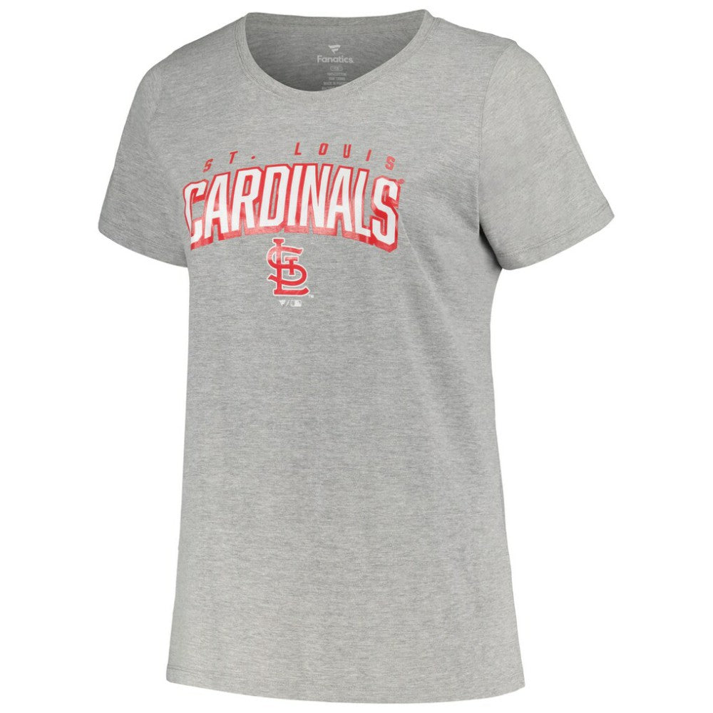 St. Louis Cardinals Profile Women's Plus Size T-Shirt Combo Pack Black/Heather Gray