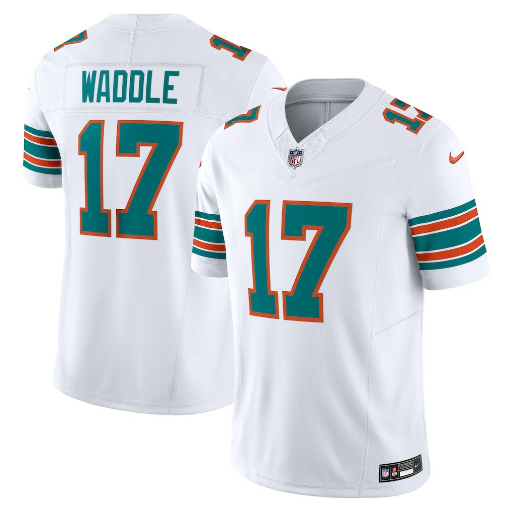 Jaylen Waddle Miami Dolphins Vapor F.U.S.E. Limited Jersey - White on sale