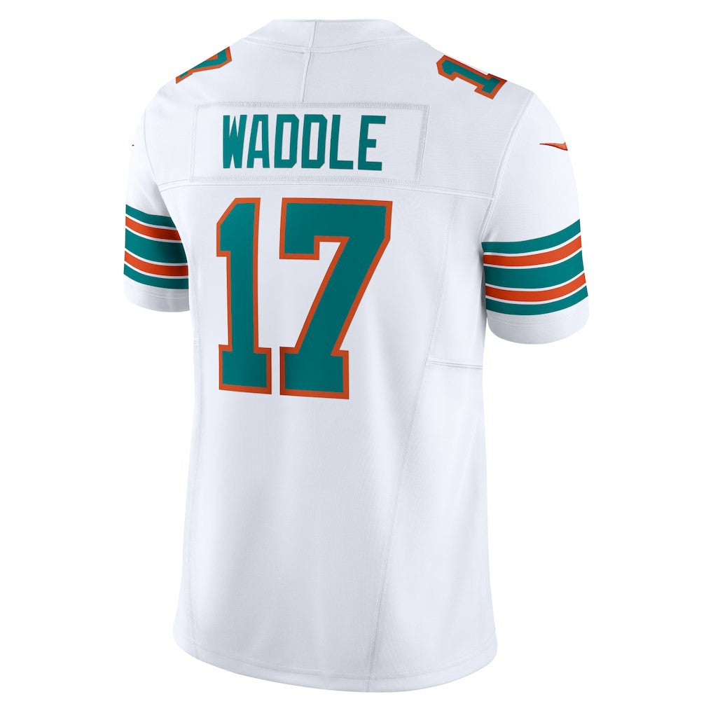 Jaylen Waddle Miami Dolphins Vapor F.U.S.E. Limited Jersey - White on sale