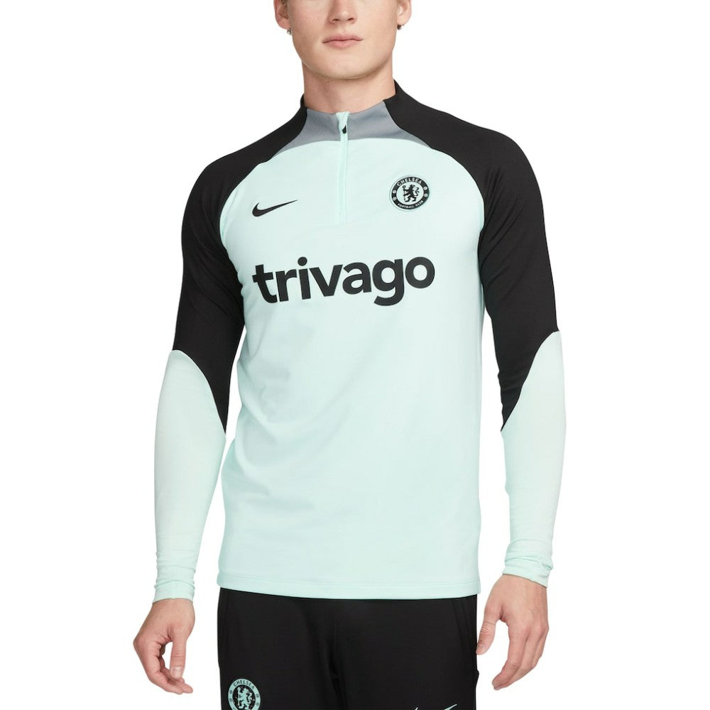 Chelsea Strike Drill 2023/24 Performance Quarter-Zip Long Sleeve Top - Mint shop