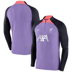 Liverpool Strike Drill 2023/24 Performance Quarter-Zip Long Sleeve Top - Purple on sale