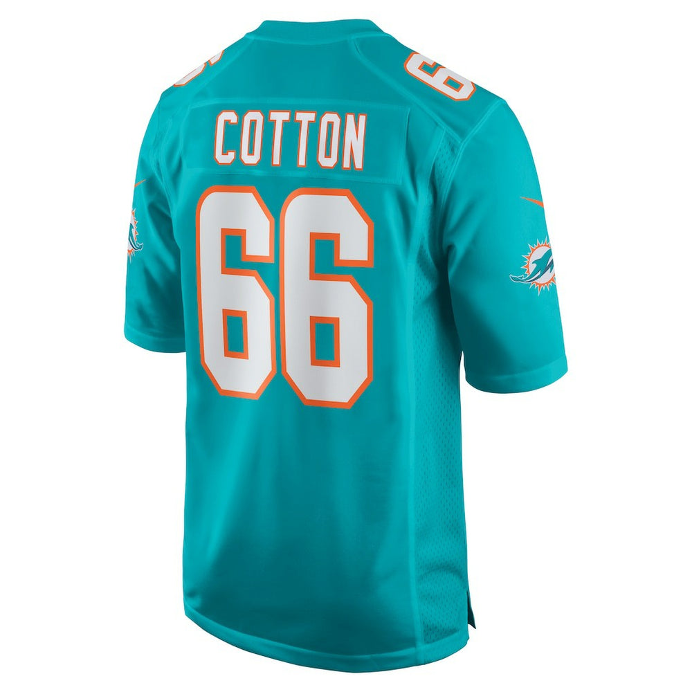 Lester Cotton Sr. Miami Dolphins Home Game Player Jersey - Aqua for sale