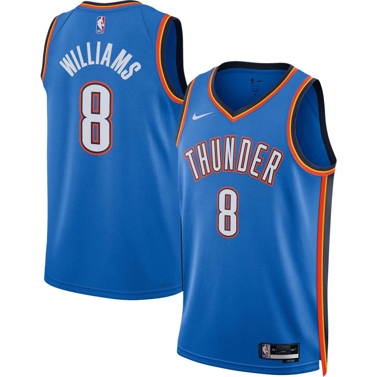 Jalen Williams Oklahoma City Thunder Unisex Swingman Jersey - Icon Edition - Blue shop
