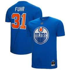 Grant Fuhr Edmonton Oilers Mitchell & Ness Name & Number T-Shirt - Royal T-shirts