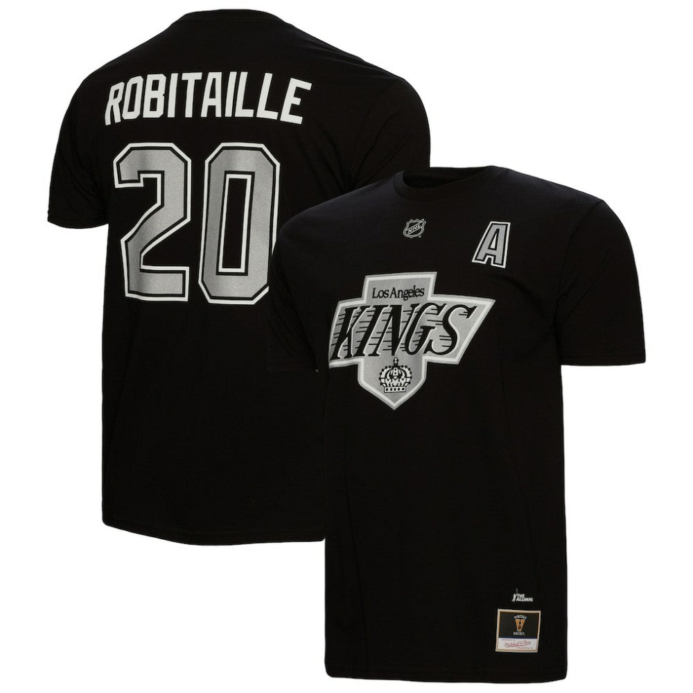 Luc Robitaille Los Angeles Kings Mitchell & Ness Name & Number T-Shirt - Black T-shirts