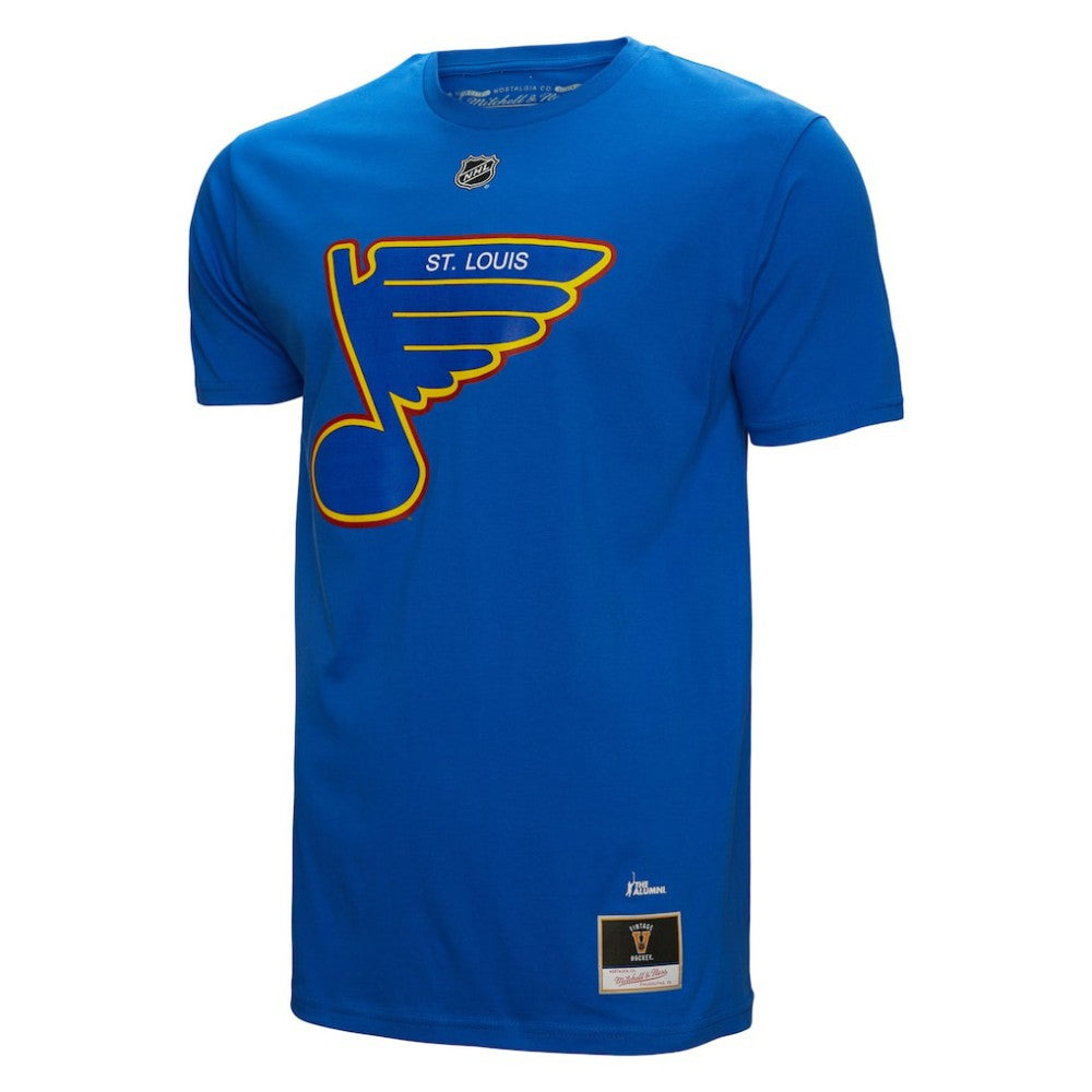 Brett Hull St. Louis Blues Mitchell & Ness Name & Number T-Shirt - Blue T-shirts