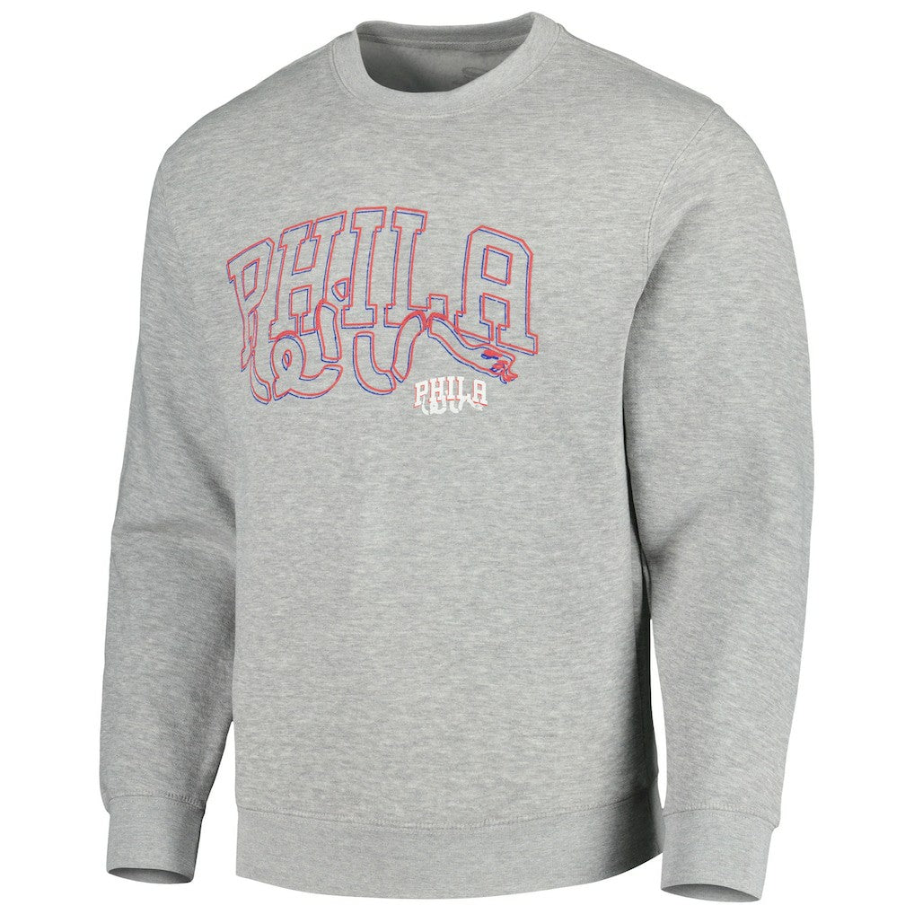 Philadelphia 76ers Stadium Essentials Unisex Element Logo Pop Pullover Sweatshirt - Heather Gray for sale