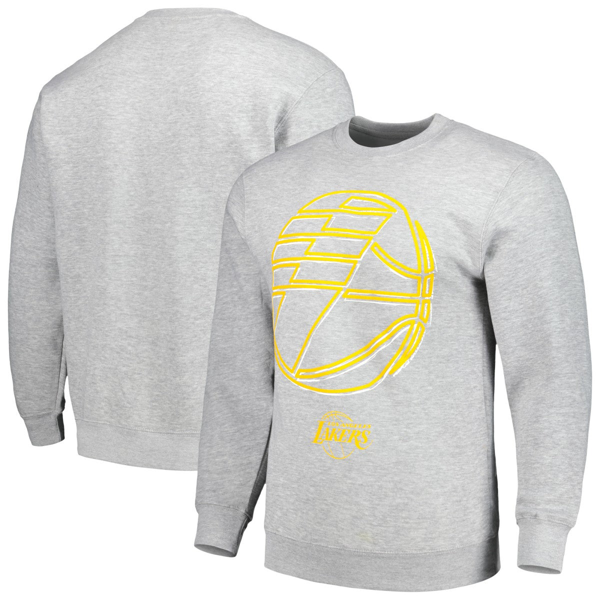 Los Angeles Lakers Stadium Essentials Unisex Element Logo Pop Pullover Sweatshirt - Heather Gray sale