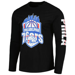 Philadelphia 76ers Stadium Essentials Unisex NBA Crest Long Sleeve T-Shirt - Black online