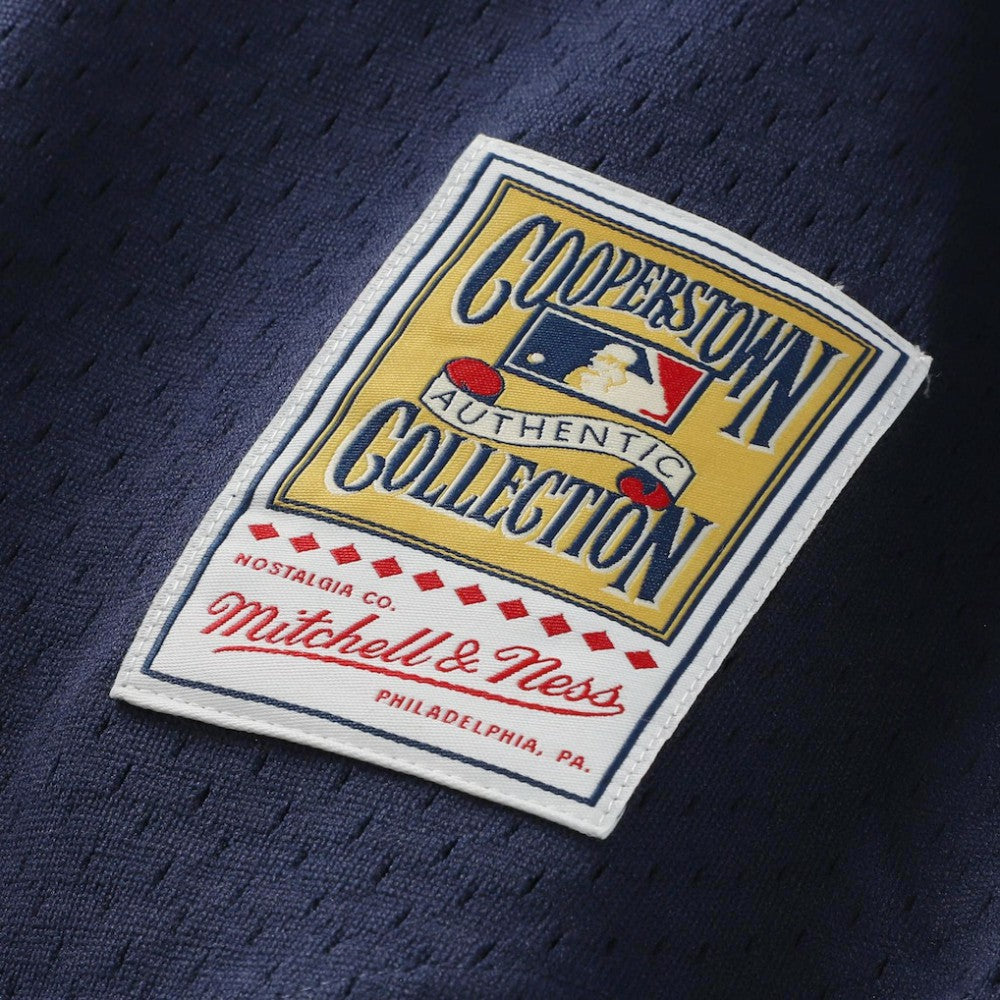 Mariano Rivera New York Yankees Mitchell & Ness Cooperstown Collection Mesh Batting Practice Button-Up Jersey Navy
