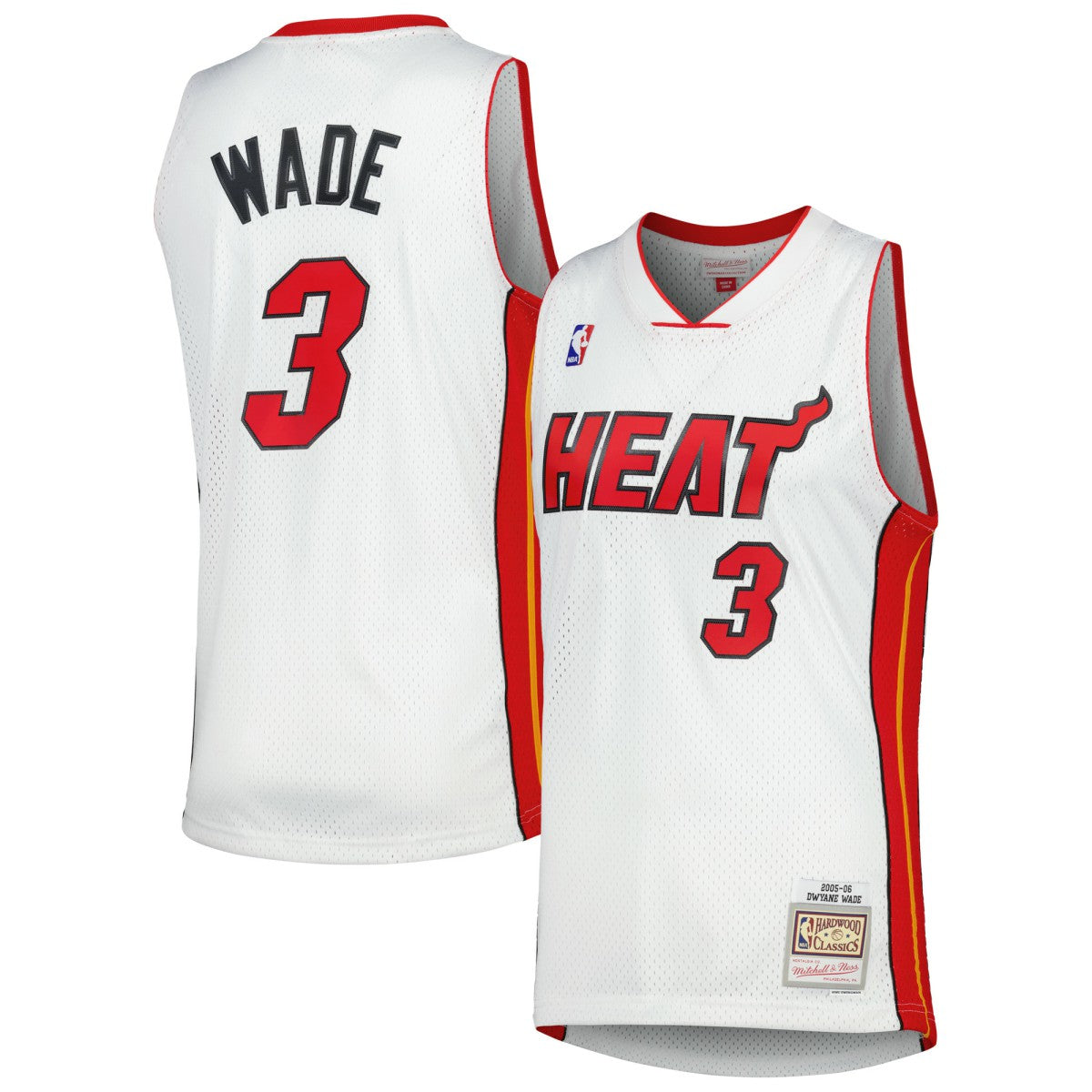 Dwyane Wade Miami Heat 2005/06 Hardwood Classics Swingman Jersey - White cheap
