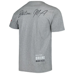 Boston Bruins Mitchell & Ness City Collection T-Shirt - Heather Gray T-shirts