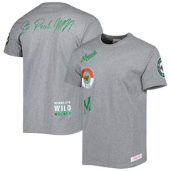 Minnesota Wild Mitchell & Ness City Collection T-Shirt - Heather Gray T-shirts