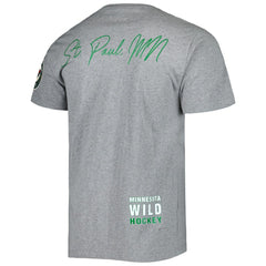 Minnesota Wild Mitchell & Ness City Collection T-Shirt - Heather Gray T-shirts