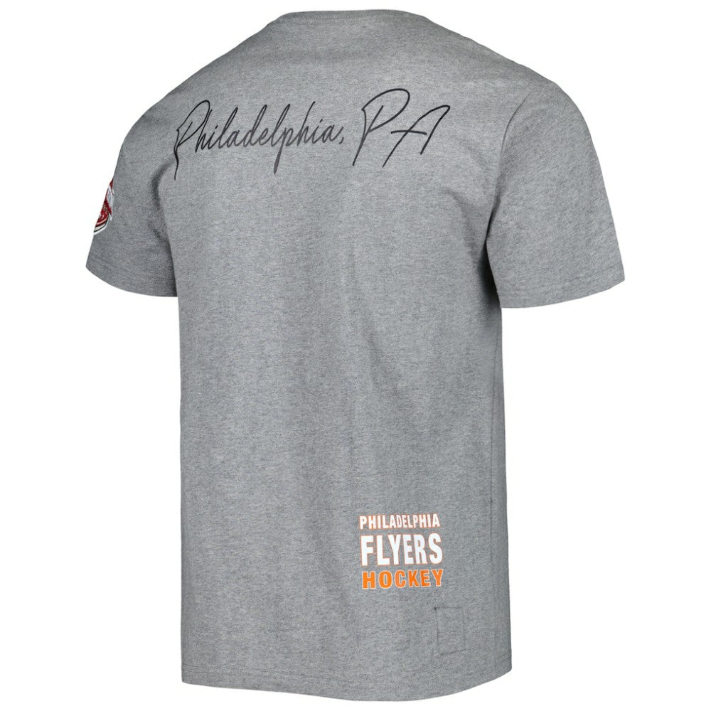 Philadelphia Flyers Mitchell & Ness City Collection T-Shirt - Heather Gray T-shirts