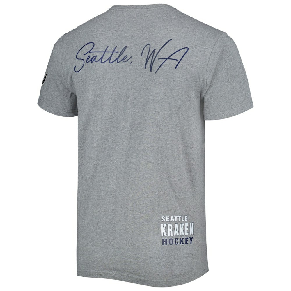 Seattle Kraken Mitchell & Ness City Collection T-Shirt - Heather Gray T-shirts