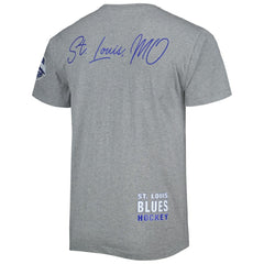 St. Louis Blues Mitchell & Ness City Collection T-Shirt - Heather Gray T-shirts