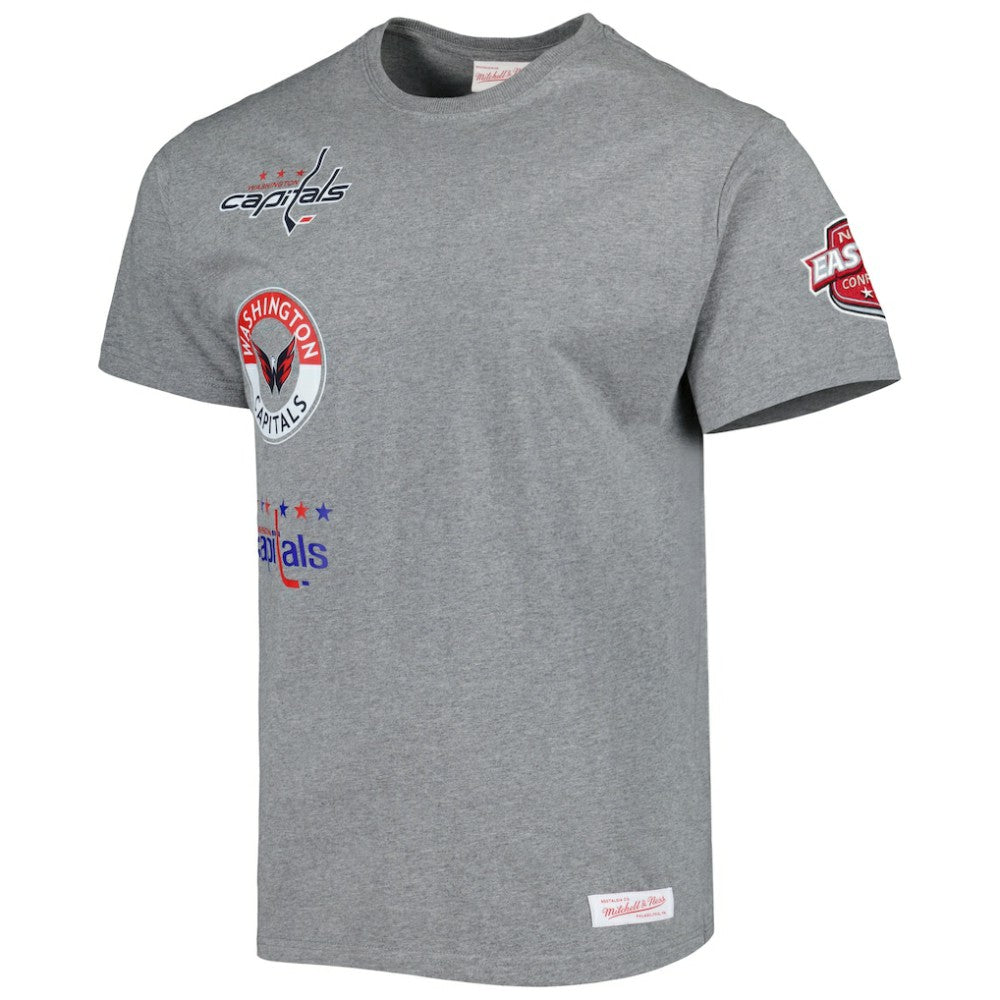 Washington Capitals Mitchell & Ness City Collection T-Shirt - Heather Gray T-shirts